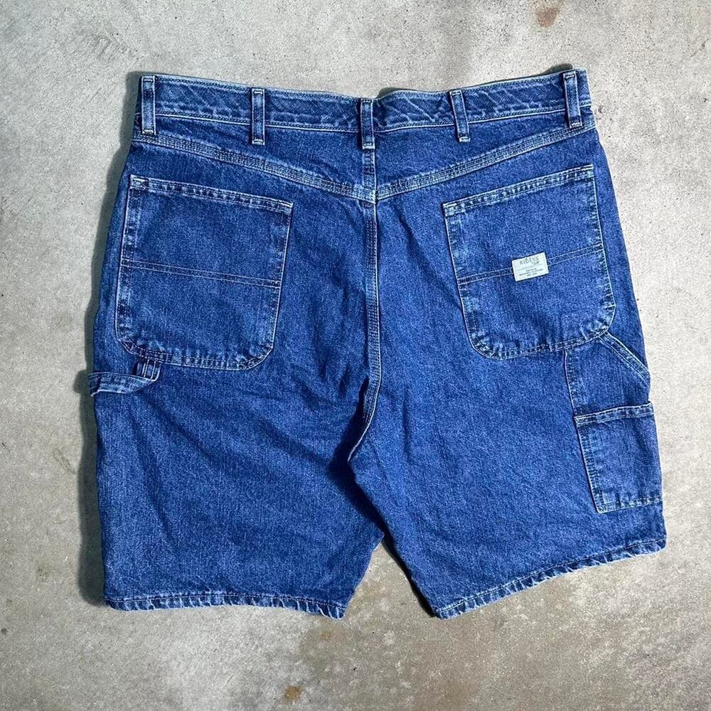 Riders By Lee Blue Denim Carpenter Jean Shorts Mens 38" Baggy Skater Jorts